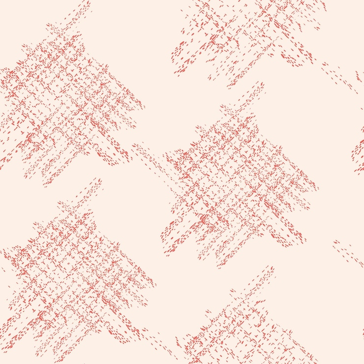 Vector terracotta red and beige vector seamless check pattern. allover pattern. ink grunge grid. hand drawn seamless check pattern. graphic background with ethnic tartan. seamless check pattern background.