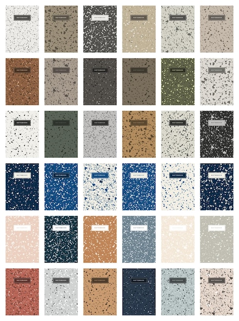 Terrazzo abstract cover page templates