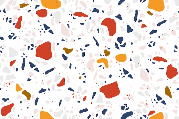 Terrazzo background. Granite flooring seamless pattern, stone material texture. 