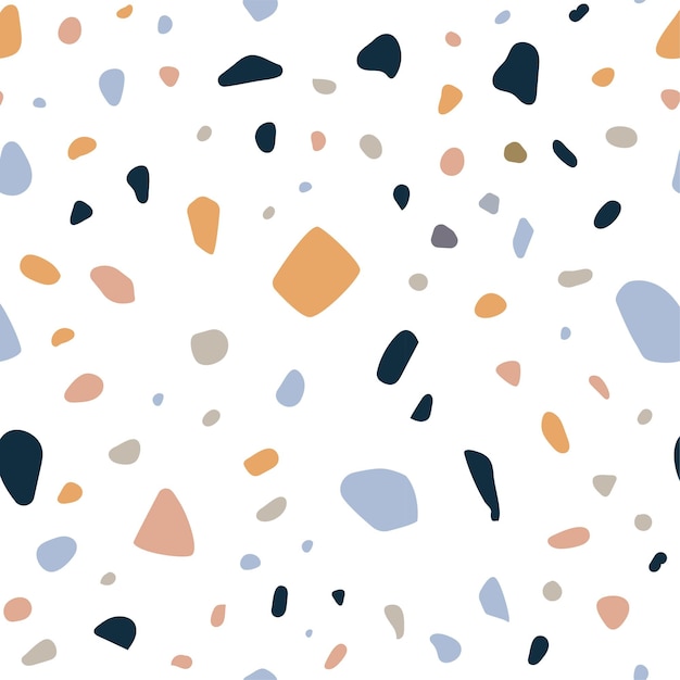 Terrazzo imitatie vector naadloze achtergrond