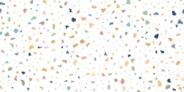 Terrazzo seamless pattern composed of pieces of granite quartz marble and stone