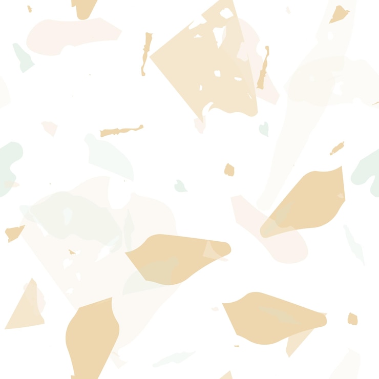 Vector terrazzo seamless pattern. earthy minimalistic floor tile for interior decoration. background made of natural stones, granite, quartz, marble, concrete. terrazzo seamless pattern in cool colors.