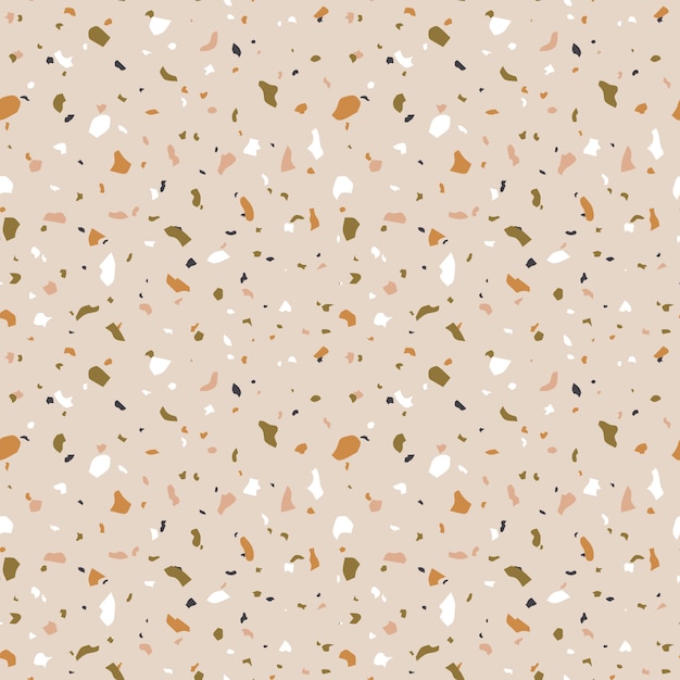 Vector terrazzo seamless pattern