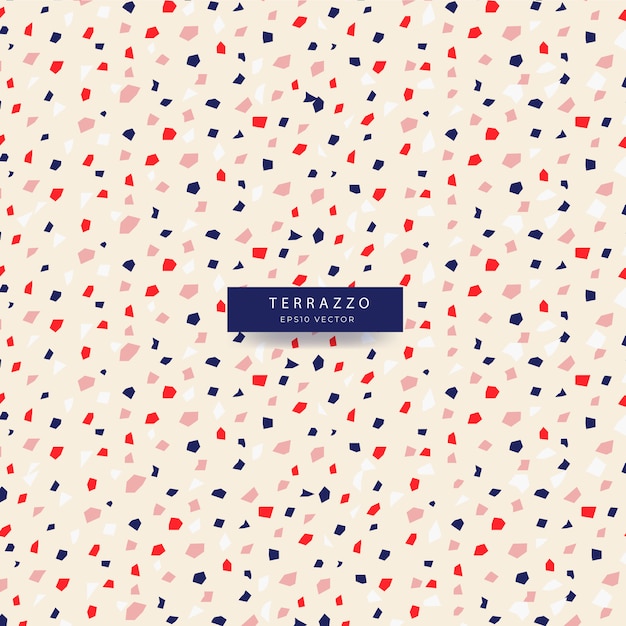 Terrazzo style seamless pattern