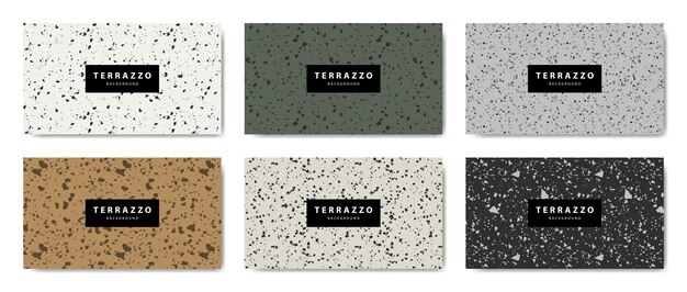 Vector terrazzo vloer wallpaper achtergrond