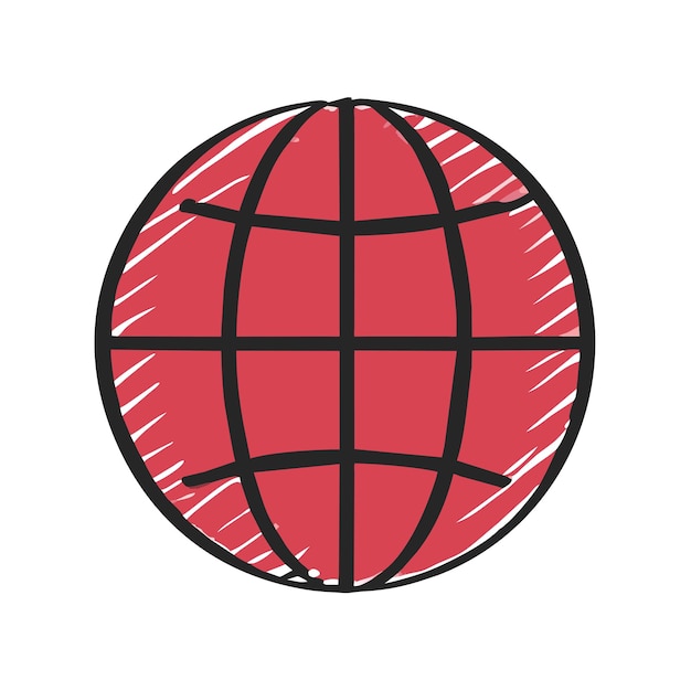 Vector terrestrial globe vector graphics illustration eps source file format lossless scaling icon design