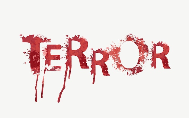 Terror lettering