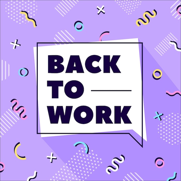 Terug naar het werk Memphis achtergrond
