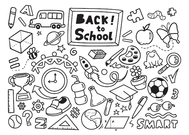 terug naar school doodle collectie