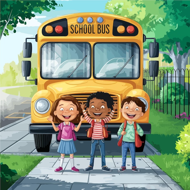 terug naar school illustratie