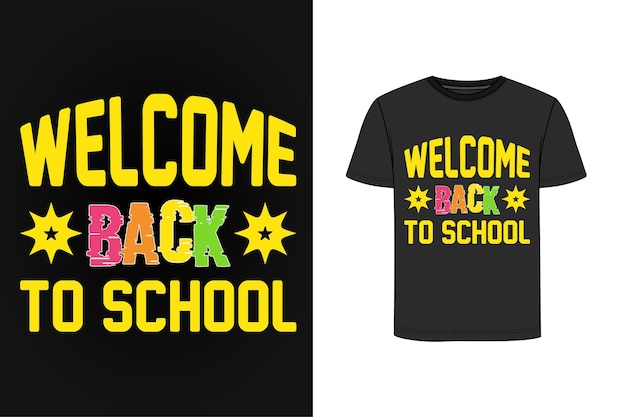 Terug naar school retro vintage t-shirtontwerp