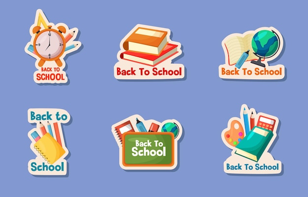 Terug naar school stickercollectie