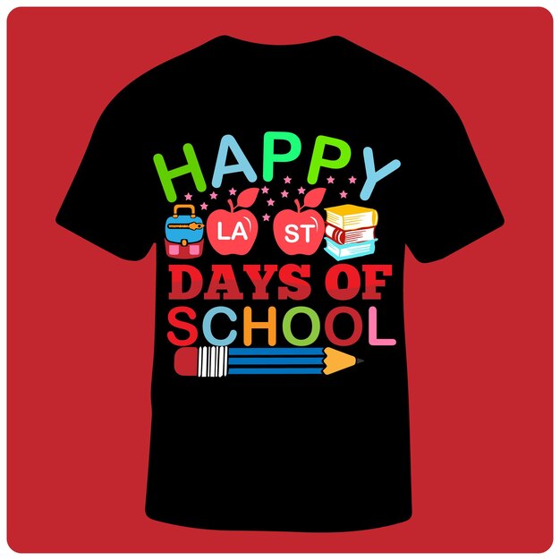 Vector terug naar school t-shirt ontwerp