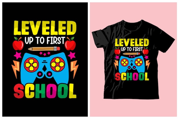 Terug naar school typografie citaat Tshirt Design