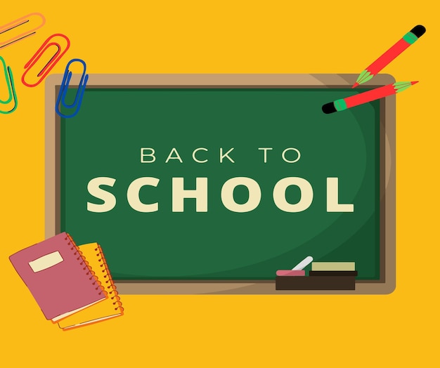 terug naar school vector beeld
