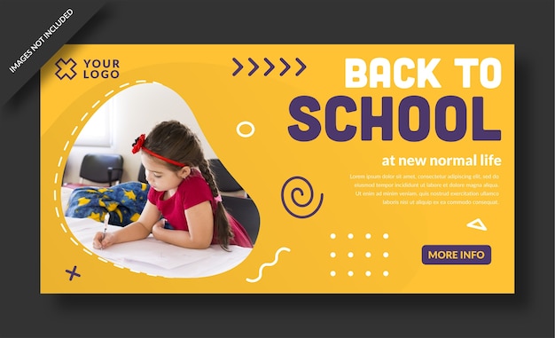 Terug naar schoolbanner