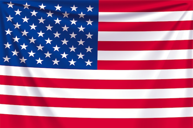 Terug vlag usa