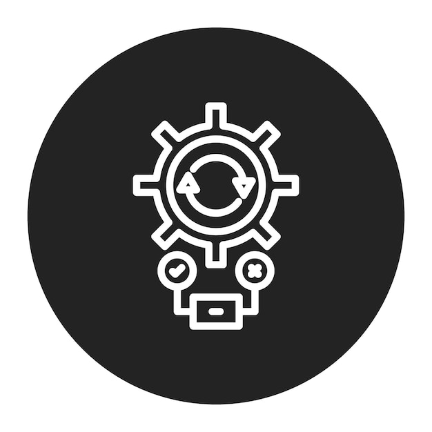 Икона векторного изображения Test Automation Framework может использоваться для тестирования программного обеспечения