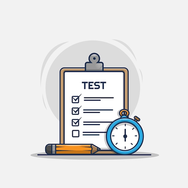 Test  icon   illustration