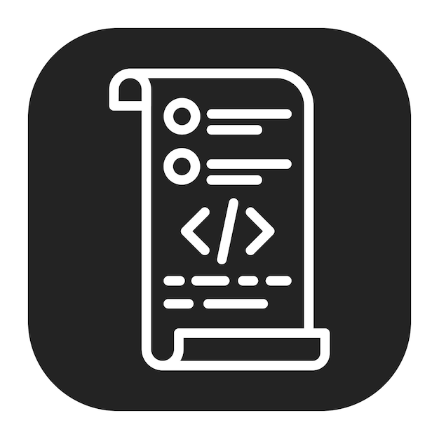 Test script icoon vector afbeelding Kan worden gebruikt voor Software Testing