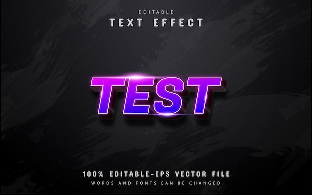 Test text - purple gradient text effect