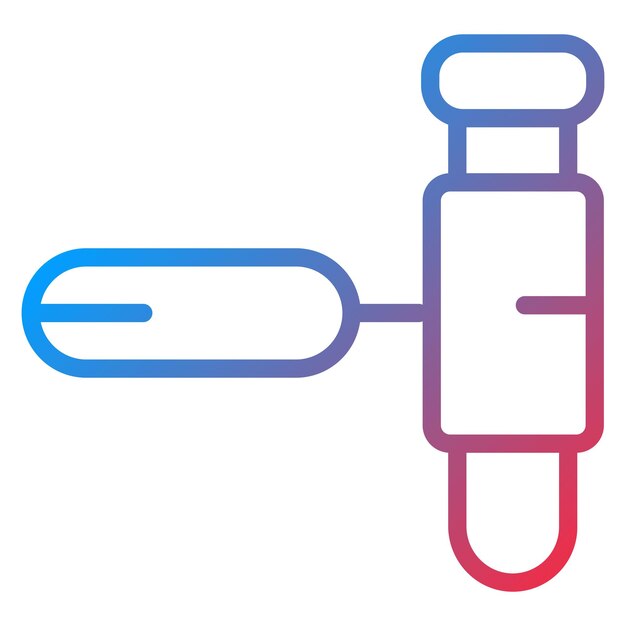 テストチューブホルダーアイコンのベクトル画像は科学に使用できます