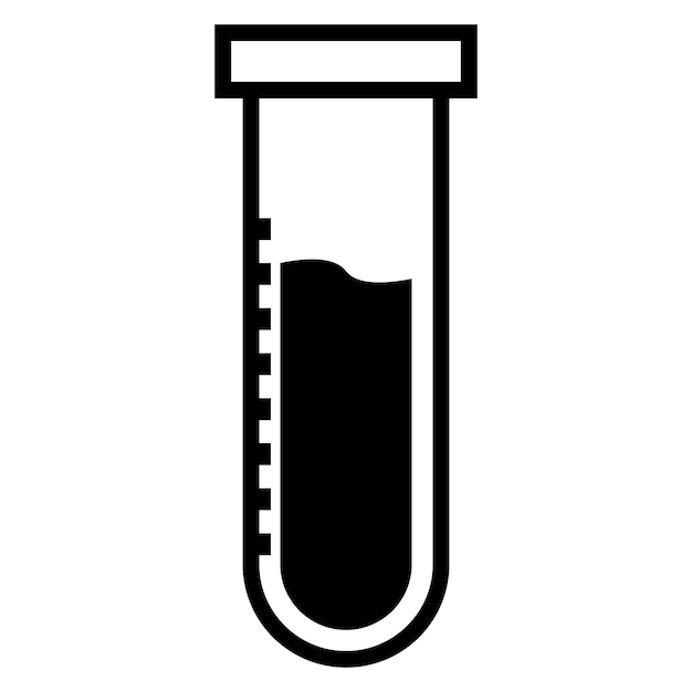 Test tube icon vector