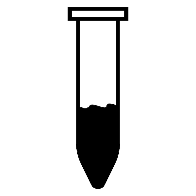 Test tube icon vector