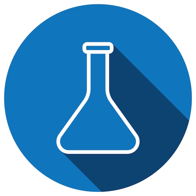 Test tube icon vector