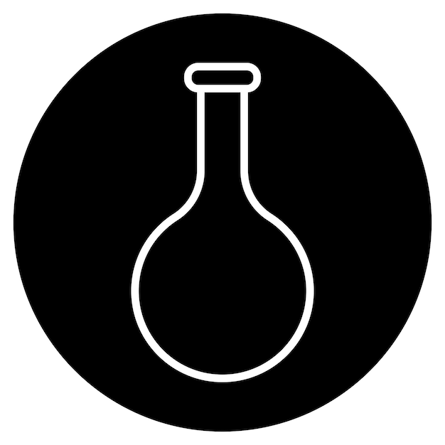 Test tube icon vector