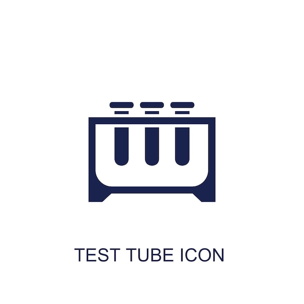 test tube icon white background
