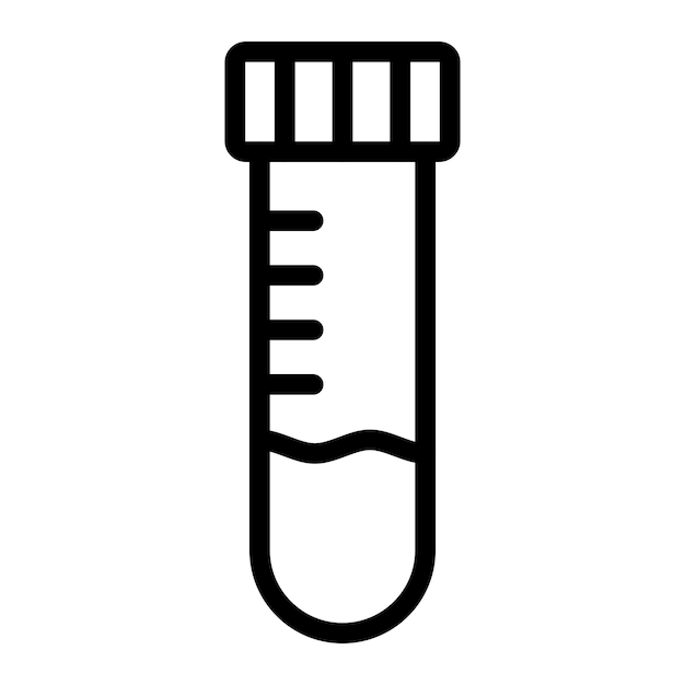 Test tube Vector Icon Design Illustration