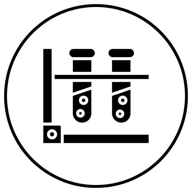 벡터 시험관 터 아이콘은 화학 아이콘 세트에 사용할 수 있습니다.