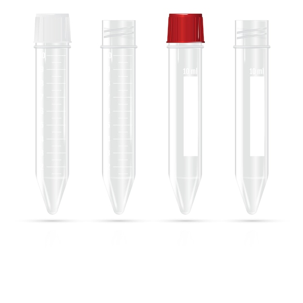 Test tubes on a white background. vector illustration