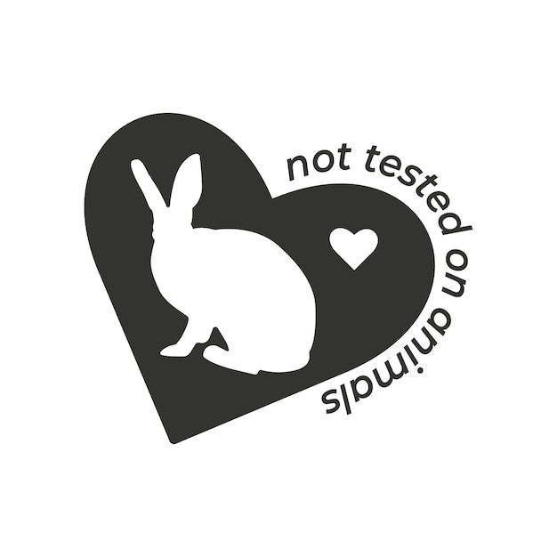 Not tested on animals icon Cruelty free icon isolated on white