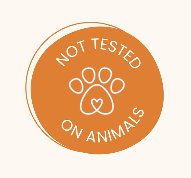 Not tested on animals label