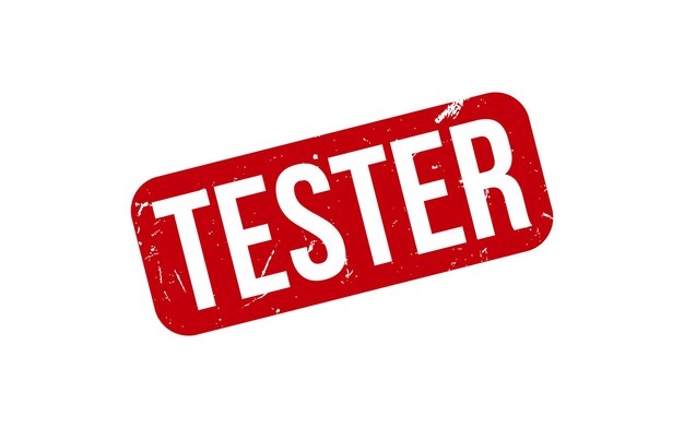 Vettore tester timbro di gomma sigillo vettore