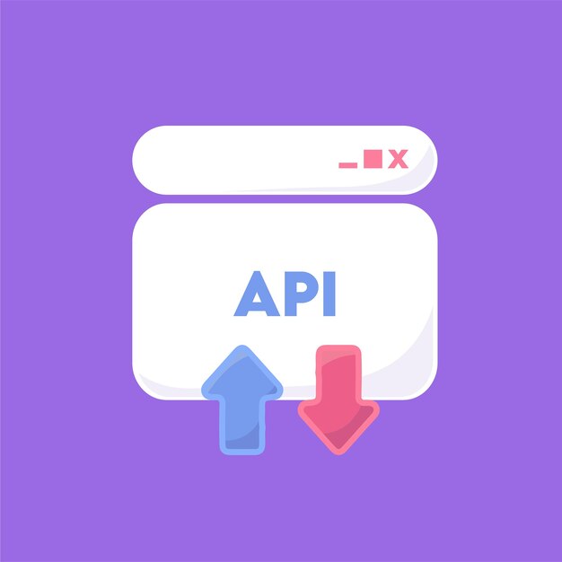 tests api ui ux design vector illustration web template icon logo internet browser window