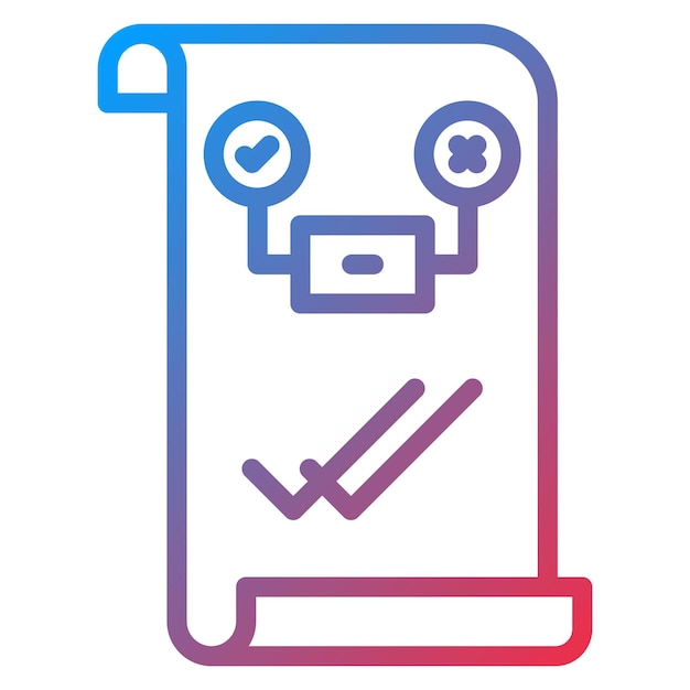 Testvalidatie icoon vector afbeelding Kan worden gebruikt voor Software Testing