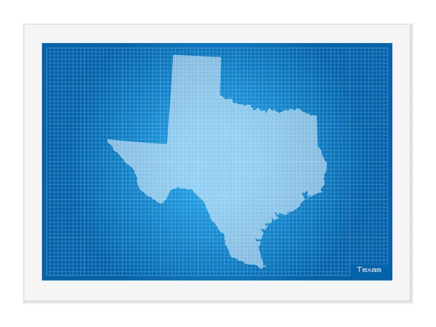 Texas on blueprint