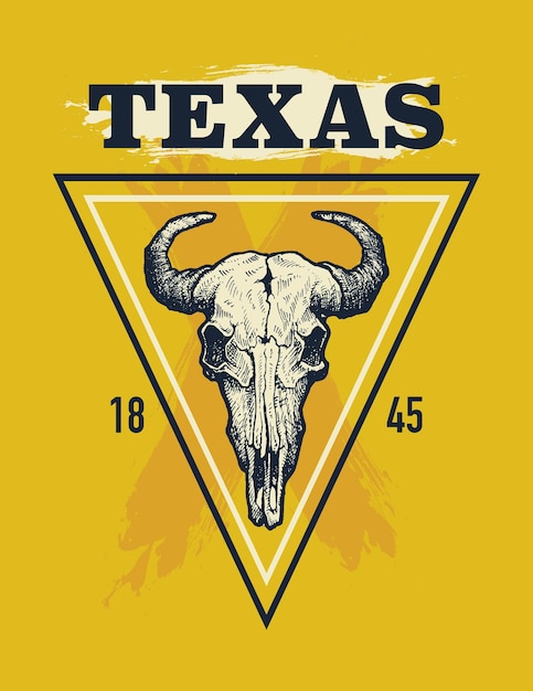 Texas buffalo tee print