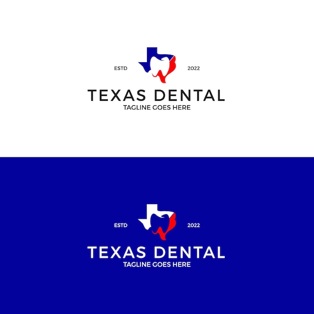 Вдохновение для дизайна логотипа texas dental