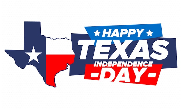 Vector texas independence day freedom holiday in unites states lone star flag texas flag vector art