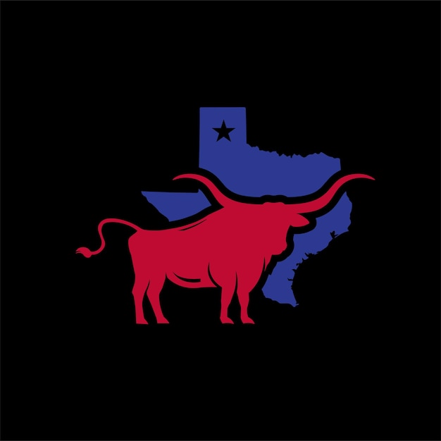 Vector texas longhorn silhouttee