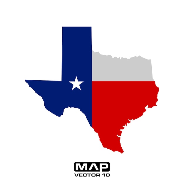 Elementi vettoriali della mappa del texas illustrazione vettoriale della mappa del texas modello vettoriale della mappa del texas