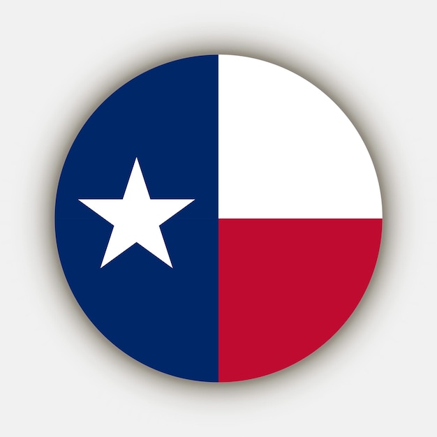 Texas state flag Vector illustration