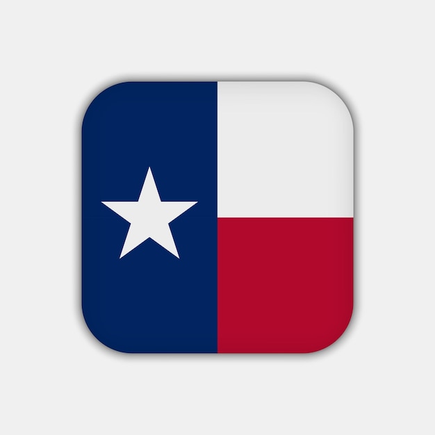 Векторная иллюстрация флага штата техас