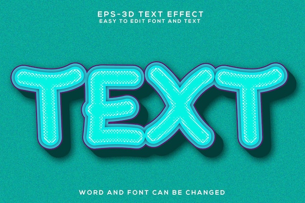 Text 3d text effect