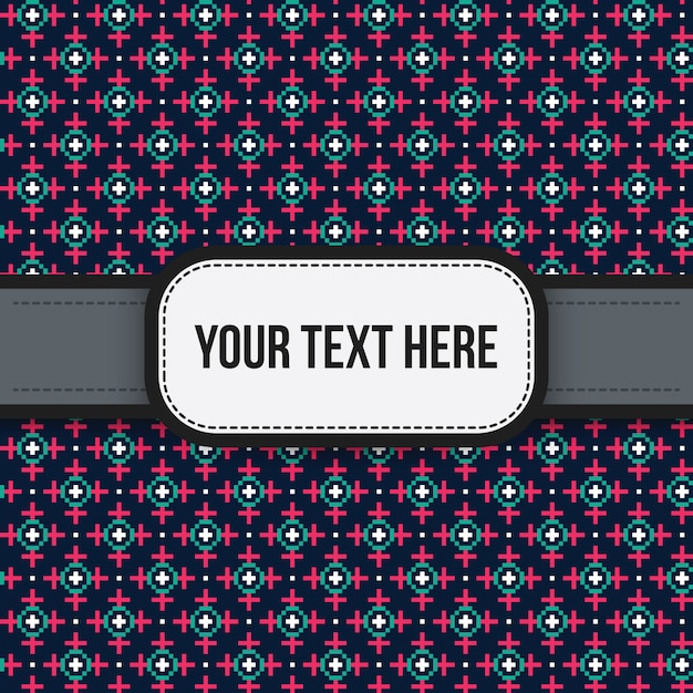 Text background with colorful pattern. Useful for presentations, advertising and scrapbooking.