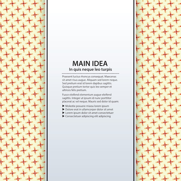 Text background with colorful pattern. Useful for presentations, advertising and web design.